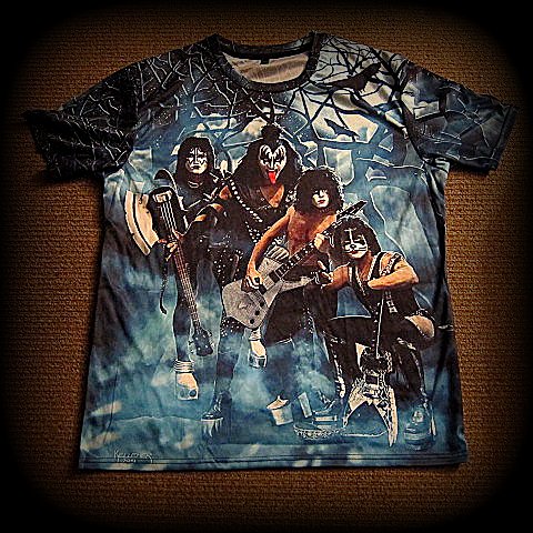KISS - Two Sided All Over Printed - Soft / Polyester / Spandex T-Shirt